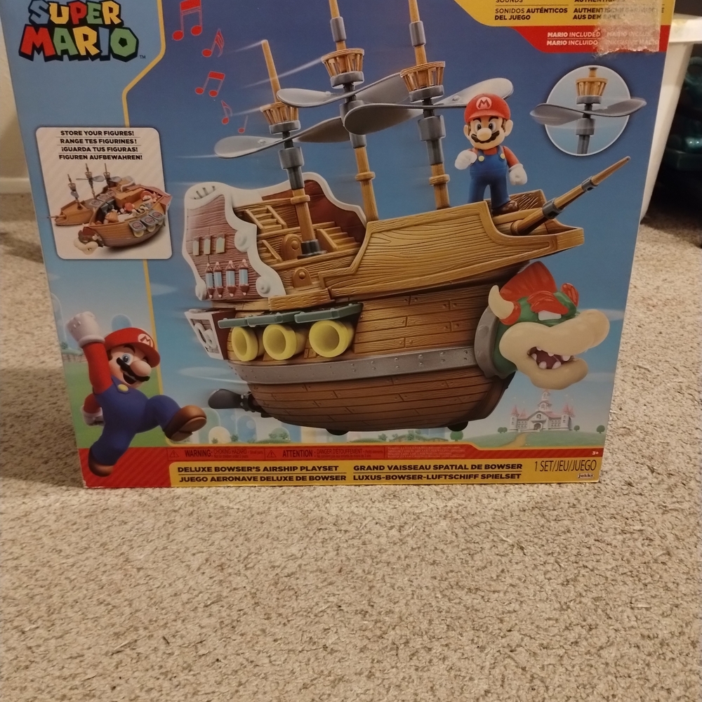 Nintendo Super Mario Bowser's Airship Playset - Brown and Yellow